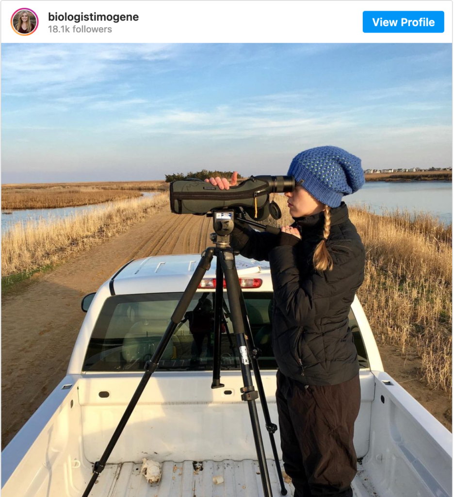 Imogene Cancellare - women scientists to follow on Instagram