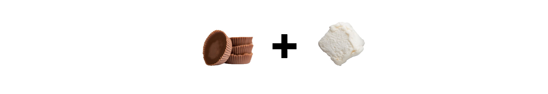 S’more combinations: Reese’s peanut butter cups + marshmallows 